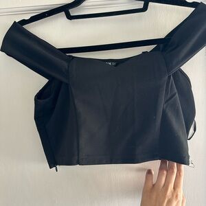 black off the shoulder top